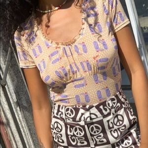 Lisa Says Gah Lana Top - Purple Cowboy Boots